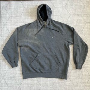 Vintage VTG 2000s Y2K Nike Air Men’s Grunge Casual Dark Grey Pullover Hoodie